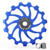 IMPALAPRO Bike Oversized Ceramic Derailleur Pulley Wheel 15T/17T (15T Blue) view 1