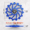 IMPALAPRO Bike Oversized Ceramic Derailleur Pulley Wheel 15T/17T (15T Blue) view 3