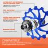 IMPALAPRO Bike Oversized Ceramic Derailleur Pulley Wheel 15T/17T (15T Blue) view 4