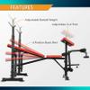 Angotrade 600lbs Adjustable Olympic Weight Bench Set with Squat Rack Foldable Workout Bench Press Set with Preacher Curl & Leg Developer for Full-Body Workout view 2
