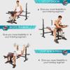 Angotrade 600lbs Adjustable Olympic Weight Bench Set with Squat Rack Foldable Workout Bench Press Set with Preacher Curl & Leg Developer for Full-Body Workout view 3