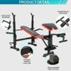 Angotrade 600lbs Adjustable Olympic Weight Bench Set with Squat Rack Foldable Workout Bench Press Set with Preacher Curl & Leg Developer for Full-Body Workout view 4