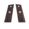 Tactical Mak Grips Girsan 1911 Grip Black Gun Grips Natural Wood Grip 3D Texture with German Silver Carving Perfect for Your Holster Weapon Speed and Accuracy and Design (Vari 6) view 1