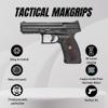 Tactical Mak Grips Girsan 1911 Grip Black Gun Grips Natural Wood Grip 3D Texture with German Silver Carving Perfect for Your Holster Weapon Speed and Accuracy and Design (Vari 6) view 2