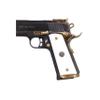 Tactical Mak Grips Girsan 1911 Grip Black Gun Grips Natural Wood Grip 3D Texture with German Silver Carving Perfect for Your Holster Weapon Speed and Accuracy and Design (Vari 9) view 1