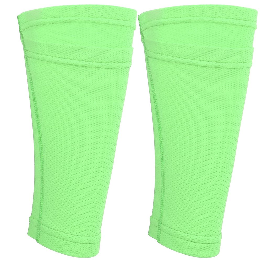 Pilipane Soccer Shin Guard Socks, 1 Pair Breathable Soccer Shin Guard Sleeves, Double Layer Shin Pads Holder with Pocket for Football Shin Pads, for Kicking Balls, Running, Cycling(M)