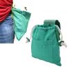 NDNCZDHC Foraging Pouch Leather Canvas Collapsible Bag, Foraging Bag Foldable Outdoor Camping Storage Canvas Foraging Bag Waist Hanging Fruit Picking Tool Bag view 3