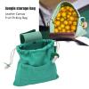 NDNCZDHC Foraging Pouch Leather Canvas Collapsible Bag, Foraging Bag Foldable Outdoor Camping Storage Canvas Foraging Bag Waist Hanging Fruit Picking Tool Bag view 4