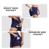 ZUTY 18" High Waisted Tennis Skirt for Women Skorts Skirts with Pockets Casual Modest Long Golf Athletic Running Dark Blue XS view 3