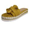 ZKXYFFS Women's Wedge Platform Sandals Open Toe Espadrilles Bow Wedge Sandals Casual Summer Classic Beach Slide Mules Shoes view 4
