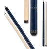 Action VAL33 Value Series Pool Cue - 58" Cue - Hard Maple Shaft with 13mm Boar Skin Tip - Blue and Black with White, Grey and Red Diamond Rings, 19oz