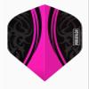 US Darts Pentathlon Magenta/Black Standard Dart Flights - 3 Sets (9 Flights) - 100 Micro (Ex-Tough), Purple/Red view 1