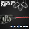 ZBULAR Red Laser (Class IIIA Laser Output is <5mW), 1 Mile Range with Strobe Function Type-C Rechargeable Compatible with M-Lok Rail view 3