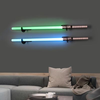Light Saber Wall Mount Holder-Lightsaber Wall Mount-(Black 2set)-Light Saber Mount for Wall-Lightsaber Stand-Lightsaber Holder Wall Mount-Lightsaber Placement Display-(Swords Not Included)