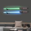Light Saber Wall Mount Holder-Lightsaber Wall Mount-(Black 2set)-Light Saber Mount for Wall-Lightsaber Stand-Lightsaber Holder Wall Mount-Lightsaber Placement Display-(Swords Not Included)