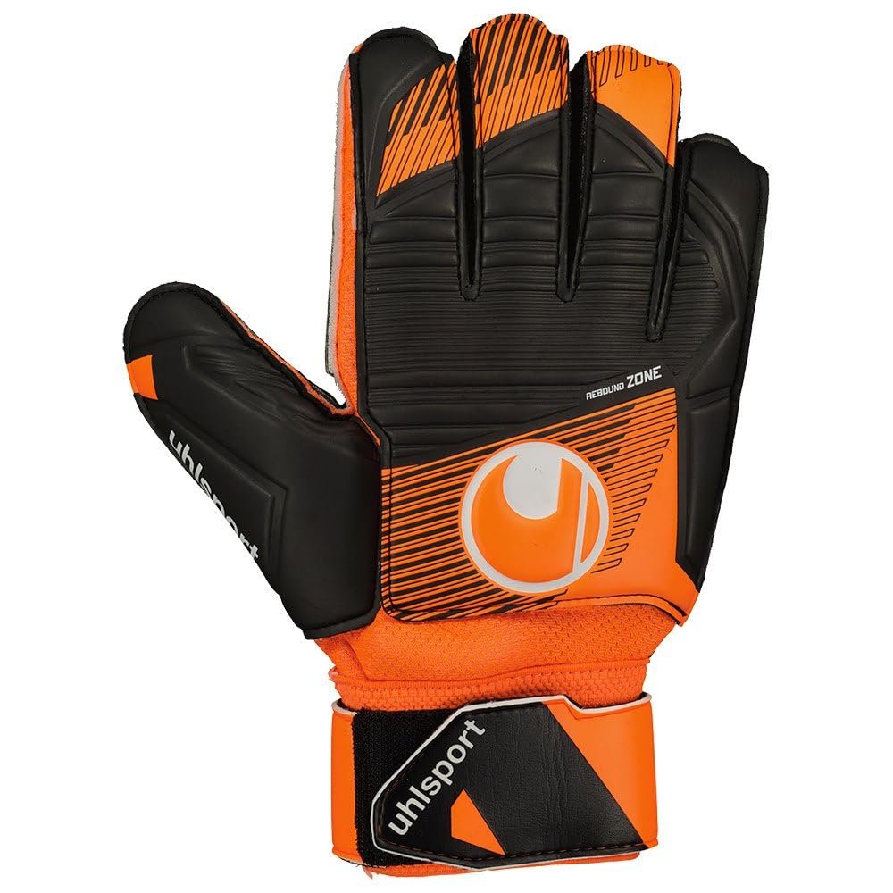 uhlsport Soft Resist Flex Frame Goalkeeper Gloves Size 9.5 Fluo Orange