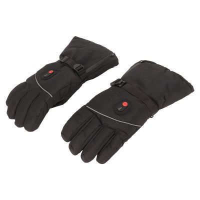 HOHXFYP Heated Gloves, 3 Levels Temperature Control, Rechargeable, Electric, Heated Cycling Gloves for Hiking, Skiing, Snowboarding, Biking