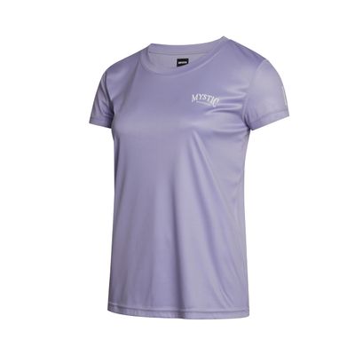 2023 Mystic Womens Jayde Short Sleeved Loose Quickdry Rash Vest 35001.230161 - Dusty Lilac Size - XL
