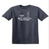 Not A Good Sign Stick Figure Funny T Shirt 3XL Heather Navy view 1