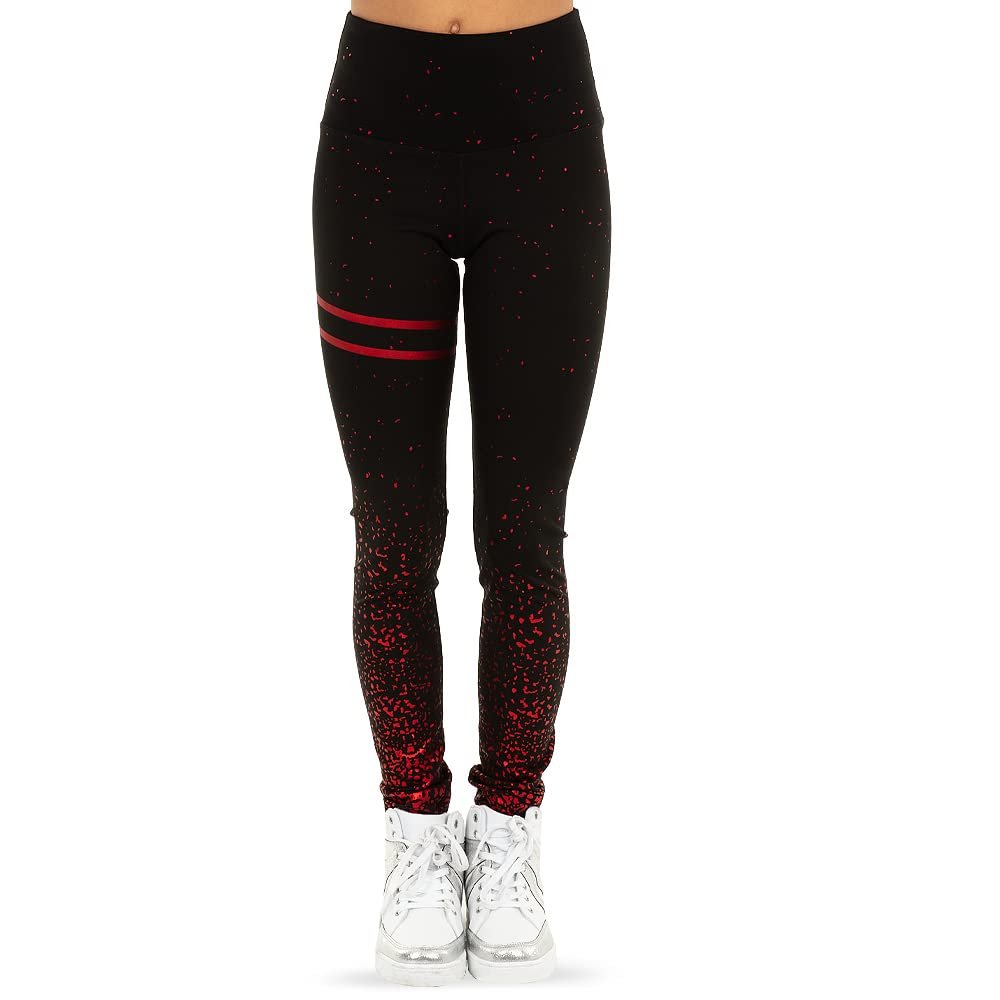 Activewear Foil Printed Speckle Leggings For Women & Girls