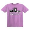 Never Forget Cassette Tape VHS Gamer Funny T Shirt S Heather Orchid view 1
