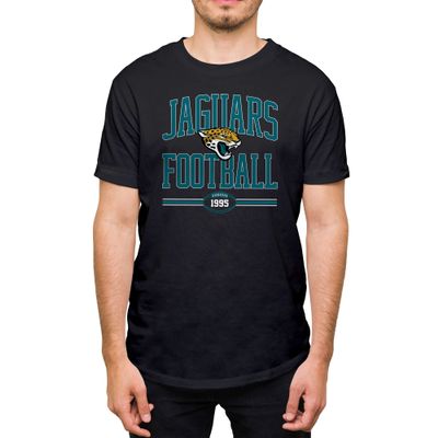 Hybrid Sports NFL - Jacksonville Jaguars - Football Arch - Men's & Women's Short Sleeve T-Shirt - Size Medium, Jacksonville Jaguars - Black