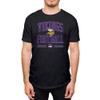 Hybrid Sports NFL Football Arch - Men's and Women's Short Sleeve T-Shirt - Size Small Minnesota Vikings - Black view 1