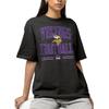 Hybrid Sports NFL Football Arch - Men's and Women's Short Sleeve T-Shirt - Size Small Minnesota Vikings - Black view 2