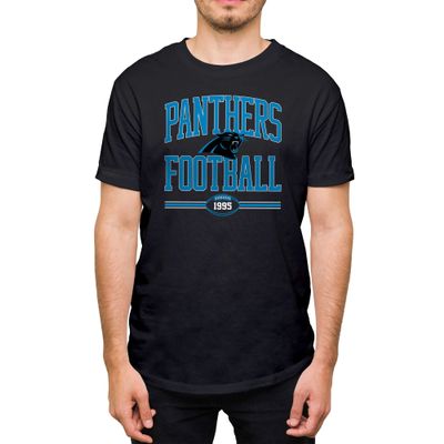 Hybrid Sports NFL - Carolina Panthers - Football Arch - Men's & Women's Short Sleeve T-Shirt - Size 3 X-Large, Carolina Panthers - Black