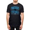 Hybrid Sports NFL - Carolina Panthers - Football Arch - Men's & Women's Short Sleeve T-Shirt - Size 3 X-Large, Carolina Panthers - Black view 1