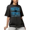 Hybrid Sports NFL - Carolina Panthers - Football Arch - Men's & Women's Short Sleeve T-Shirt - Size 3 X-Large, Carolina Panthers - Black view 2