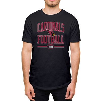 Hybrid Sports NFL Football Arch - Men's and Women's Short Sleeve T-Shirt - Size Small Arizona Cardinals - Black