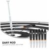 6pcs Rotating Dart Shafts Lightweight Stems for Outdoor Games Standard Thread Unique Design for Enhanced Flight Path Optimization view 4