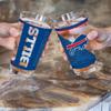 Rico Industries NFL Football Buffalo Bills 16 oz Pint Glasses with Digitally Printed Logo, Practical Set of 2 Classic Drinking Glasses, Dishwasher Safe view 2