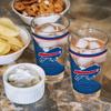 Rico Industries NFL Football Buffalo Bills 16 oz Pint Glasses with Digitally Printed Logo, Practical Set of 2 Classic Drinking Glasses, Dishwasher Safe view 4