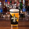 Rico Industries NFL Football New Orleans Saints 16 oz Pint Glasses with Digitally Printed Logo, Practical Set of 2 Classic Drinking Glasses, Dishwasher Safe view 3