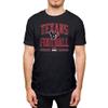 Hybrid Sports NFL - Houston Texans - Football Arch - Men's & Women's Short Sleeve T-Shirt - Size 2 X-Large, Houston Texans - Black view 1