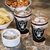 Rico Industries NFL Football Las Vegas Raiders 16 oz Pint Glasses with Digitally Printed Logo, Practical Set of 2 Classic Drinking Glasses, Dishwasher Safe view 4