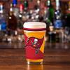 Rico Industries NFL Football Tampa Bay Buccaneers 16 oz Pint Glasses with Digitally Printed Logo, Practical Set of 2 Classic Drinking Glasses, Dishwasher Safe view 3