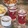 Rico Industries NFL Football Tampa Bay Buccaneers 16 oz Pint Glasses with Digitally Printed Logo, Practical Set of 2 Classic Drinking Glasses, Dishwasher Safe view 4