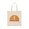 Cool Retro Disc Golf Frolf Players Pride Men Women Canvas Tote Bag Natural/One size view 1