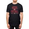 Hybrid Sports NFL - San Francisco 49ers - Football Arch - Men's & Women's Short Sleeve T-Shirt - Size Small, San Francisco 49ers - Black view 1