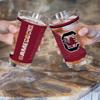 Rico Industries NCAA South Carolina Gamecocks 16 oz Pint Glasses with Digitally Printed Logo, Practical Set of 2 Classic Drinking Glasses, for Fans view 2