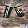 Rico Industries NFL Football Green Bay Packers 16 oz Pint Glasses with Digitally Printed Logo, Practical Set of 2 Classic Drinking Glasses, Dishwasher Safe view 2