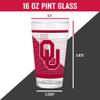 Rico Industries NFL Football Green Bay Packers 16 oz Pint Glasses with Digitally Printed Logo, Practical Set of 2 Classic Drinking Glasses, Dishwasher Safe view 4