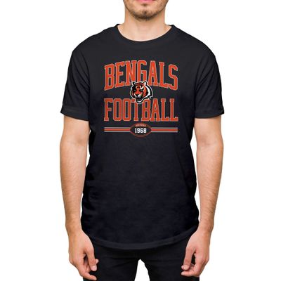 Hybrid Sports NFL - Cincinnati Bengals - Football Arch - Men's and Women's Short Sleeve T-Shirt - Size Small Cincinnati Bengals - Black