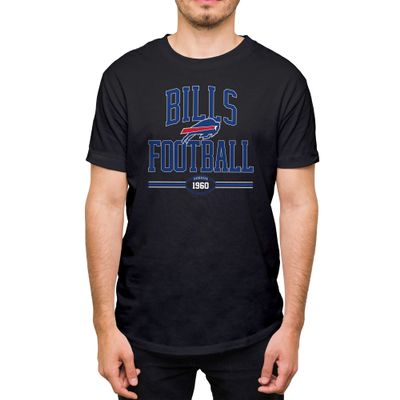 Hybrid Sports NFL Football Arch - Men's and Women's Short Sleeve T-Shirt - Size 3 X-Large Buffalo Bills - Black