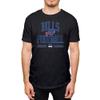 Hybrid Sports NFL Football Arch - Men's and Women's Short Sleeve T-Shirt - Size 3 X-Large Buffalo Bills - Black view 1