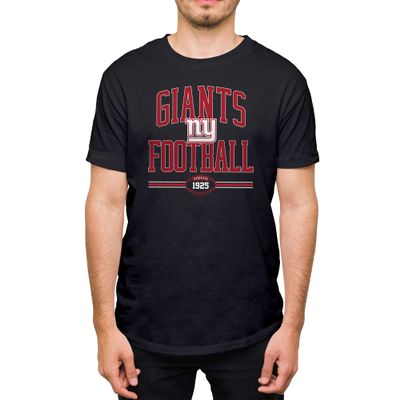 Hybrid Sports NFL - New York Giants - Football Arch - Men's and Women's Short Sleeve T-Shirt - Size 2 X-Large New York Giants - Black