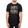 Hybrid Sports NFL - New Orleans Saints - Football Arch - Men's and Women's Short Sleeve T-Shirt - Size 3 X-Large New Orleans Saints - Black view 1